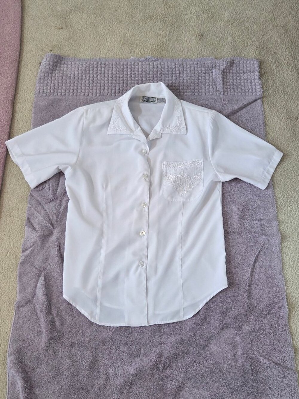 Separate Scene White Button Down Blouse